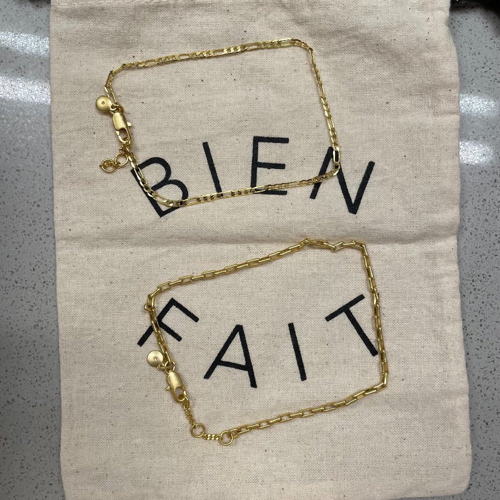 Madewell Two-pack Chain Anklet Set